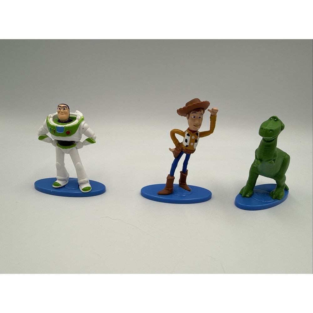 Disney/Pixar Toy Story Mini PVC Figure Lot of 3 Loose Buzz Woody REX #3869